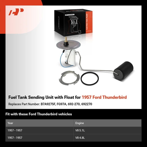 Fuel Tank Sending Unit with Float for 1957 Ford Thunderbird