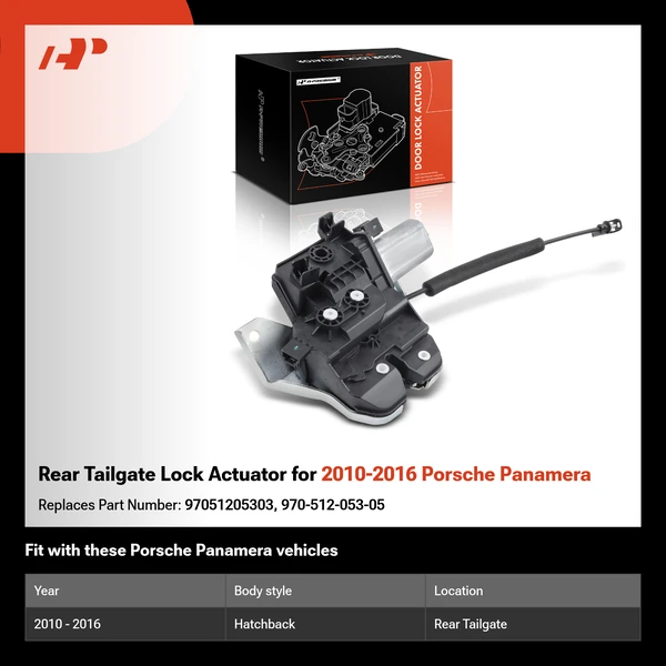 Rear Tailgate Lock Actuator for 2010-2016 Porsche Panamera