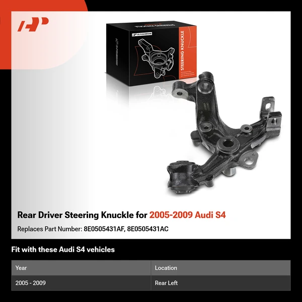 Rear Driver Steering Knuckle for 2005-2009 Audi S4