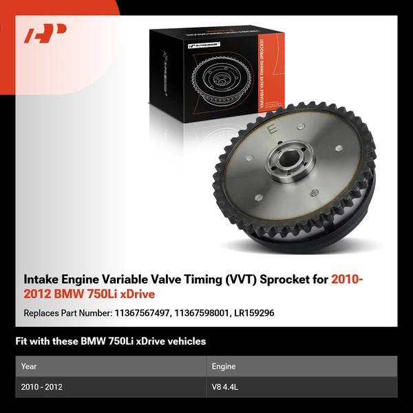 Intake Engine Variable Valve Timing (VVT) Sprocket for 2010-2012 BMW 750Li xDrive