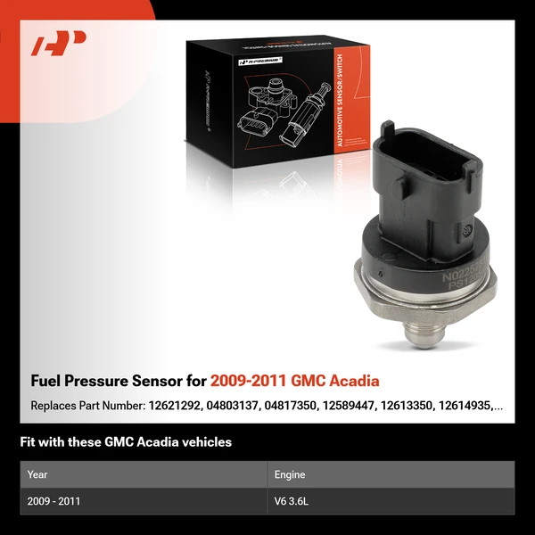 Fuel Pressure Sensor for 2009-2011 GMC Acadia