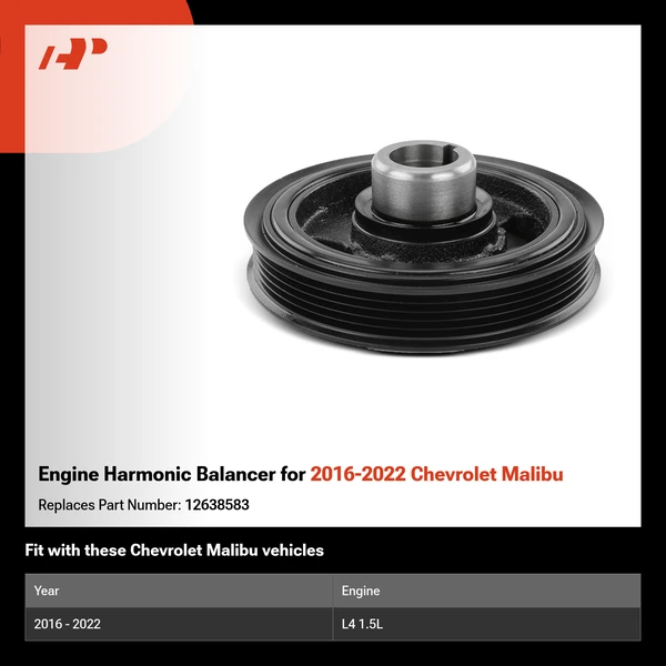Engine Harmonic Balancer for 2016-2022 Chevrolet Malibu
