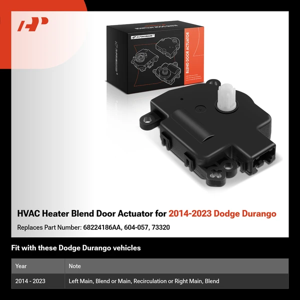 HVAC Heater Blend Door Actuator for 2014-2023 Dodge Durango