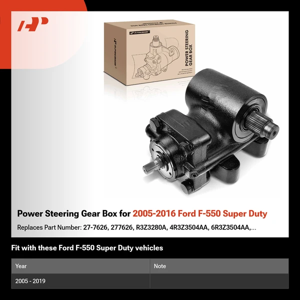 Power Steering Gear Box for 2005-2016 Ford F-550 Super Duty