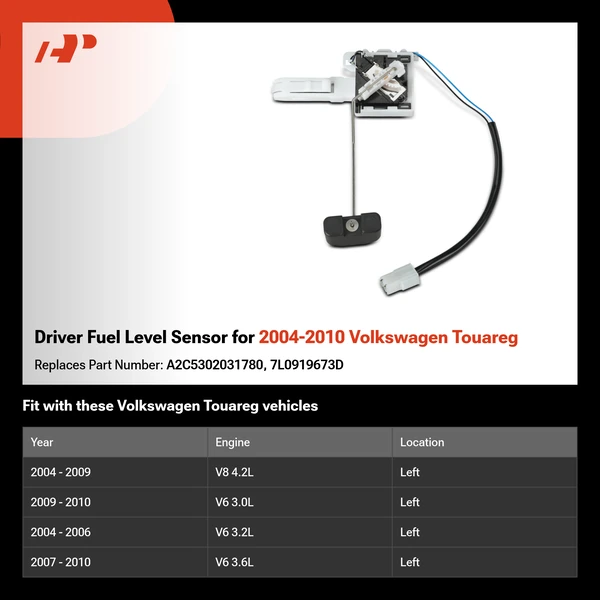 Driver Fuel Level Sensor for 2004-2010 Volkswagen Touareg