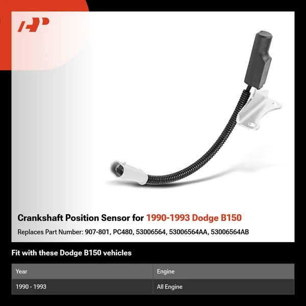 Crankshaft Position Sensor for 1990-1993 Dodge B150