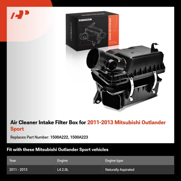Air Cleaner Intake Filter Box for 2011-2013 Mitsubishi Outlander Sport
