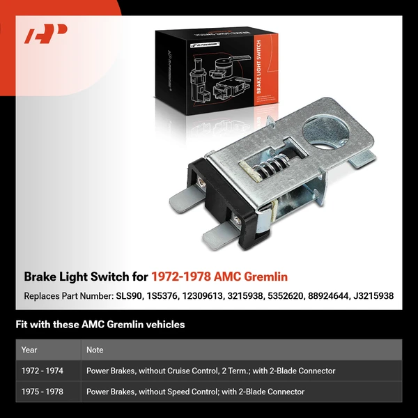 Brake Light Switch for 1972-1978 AMC Gremlin