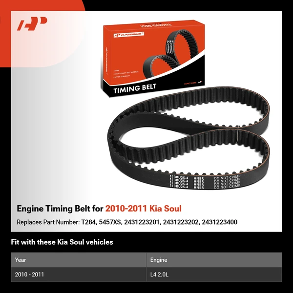 Engine Timing Belt for 2010-2011 Kia Soul
