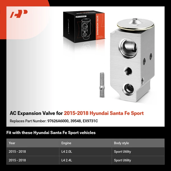 AC Expansion Valve for 2015-2018 Hyundai Santa Fe Sport