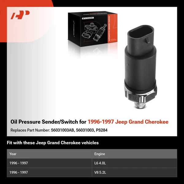 Oil Pressure Sender/Switch for 1996-1997 Jeep Grand Cherokee