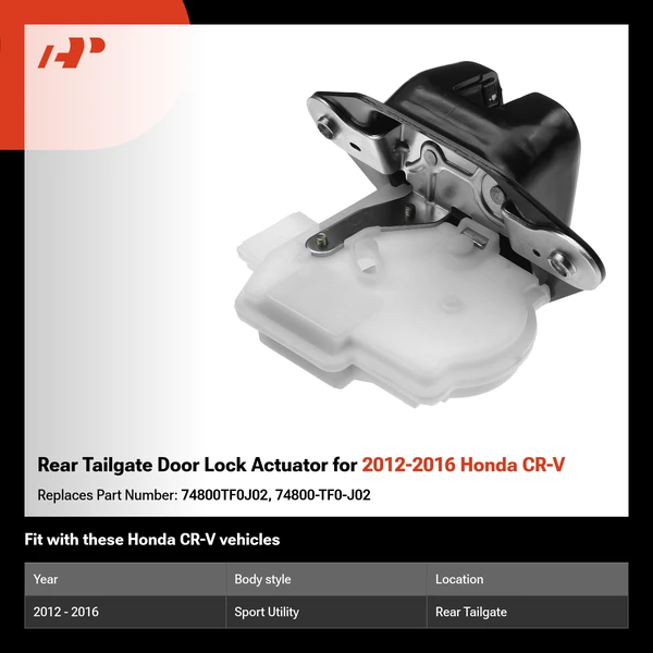 Rear Tailgate Door Lock Actuator for 2012-2016 Honda CR-V