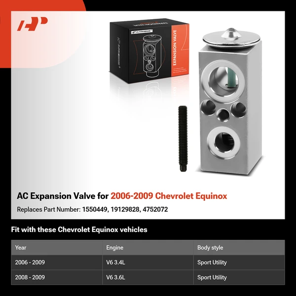 AC Expansion Valve for 2006-2009 Chevrolet Equinox