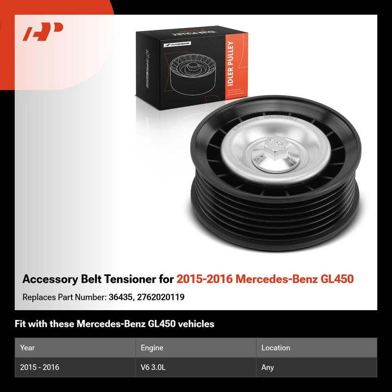 Accessory Belt Tensioner for 2015-2016 Mercedes-Benz GL450