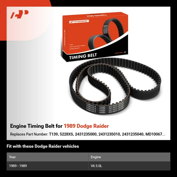 Engine Timing Belt for 1989 Dodge Raider