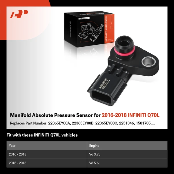 Manifold Absolute Pressure Sensor for 2016-2018 INFINITI Q70L