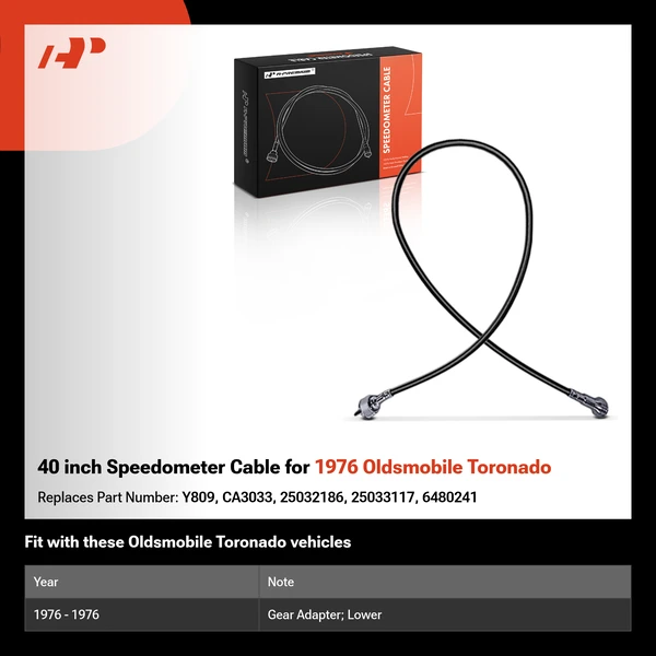 40 inch Speedometer Cable for 1976 Oldsmobile Toronado