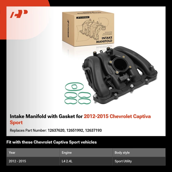 Intake Manifold with Gasket for 2012-2015 Chevrolet Captiva Sport