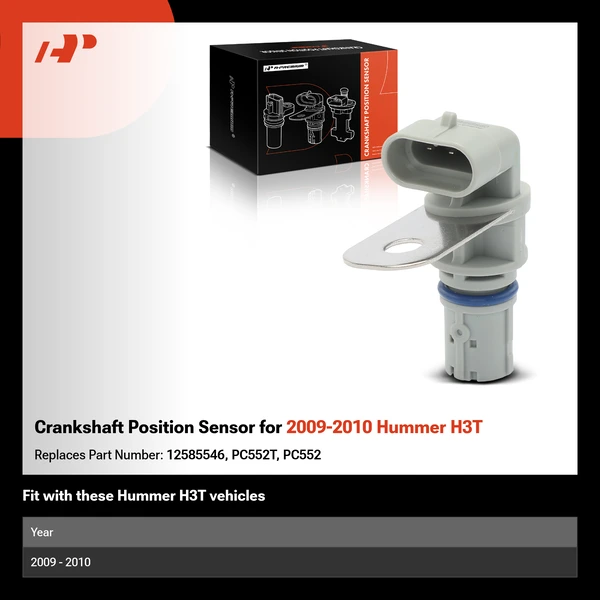 Crankshaft Position Sensor for 2009-2010 Hummer H3T