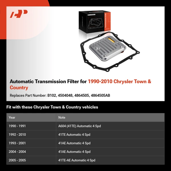 Automatic Transmission Filter for 1990-2010 Chrysler Town & Country