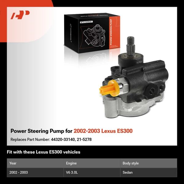 Power Steering Pump for 2002-2003 Lexus ES300