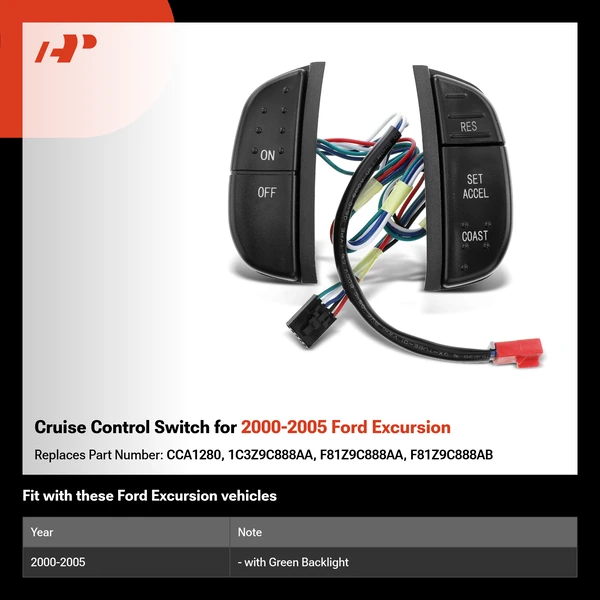 Cruise Control Switch for 2000-2005 Ford Excursion