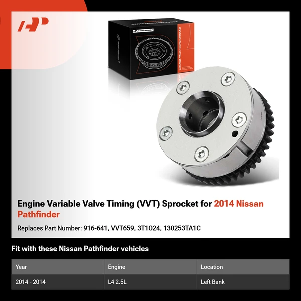 Engine Variable Valve Timing (VVT) Sprocket for 2014 Nissan Pathfinder