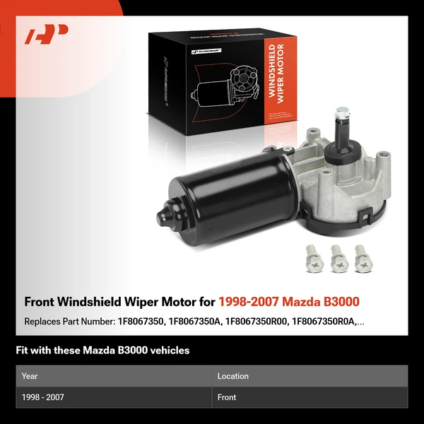 Front Windshield Wiper Motor for 1998-2007 Mazda B3000