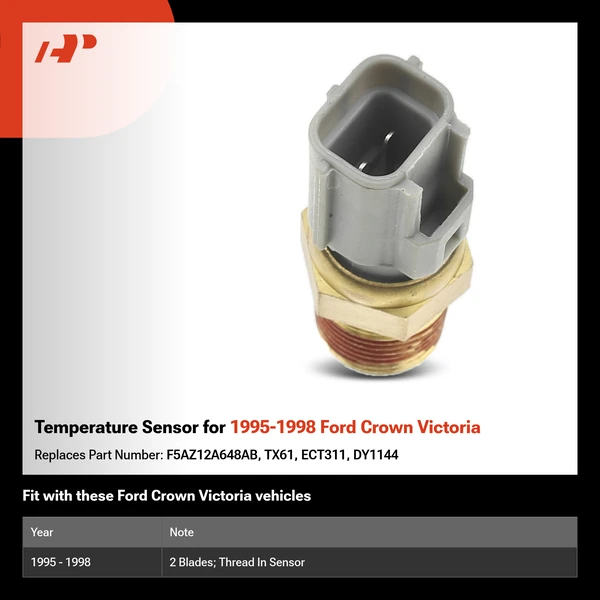 Temperature Sensor for 1995-1998 Ford Crown Victoria