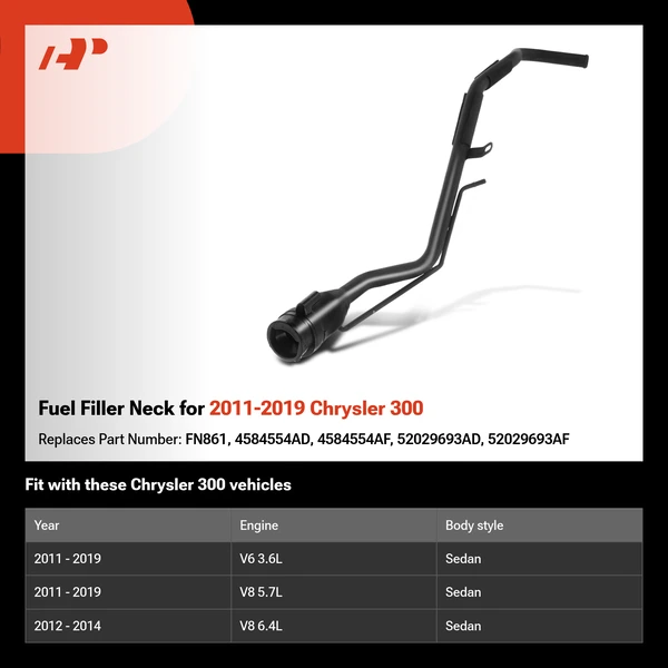Fuel Filler Neck for 2011-2019 Chrysler 300