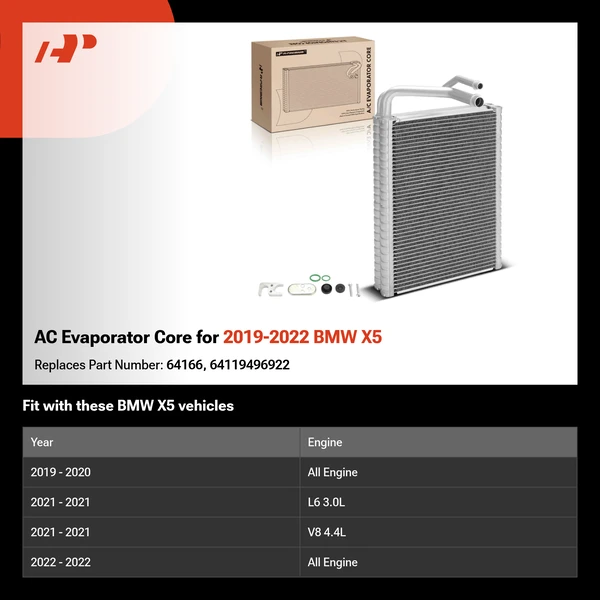 AC Evaporator Core for 2019-2022 BMW X5