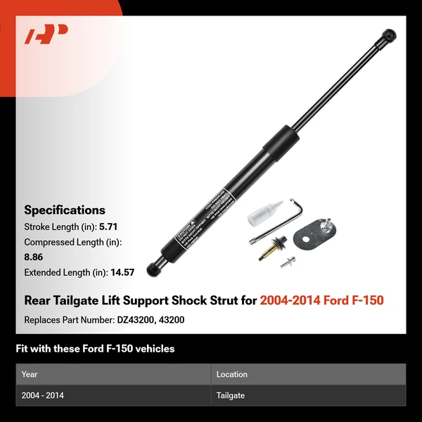Rear Tailgate Lift Support Shock Strut for 2004-2014 Ford F-150