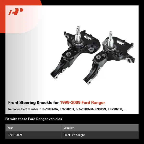 Front Steering Knuckle for 1999-2009 Ford Ranger