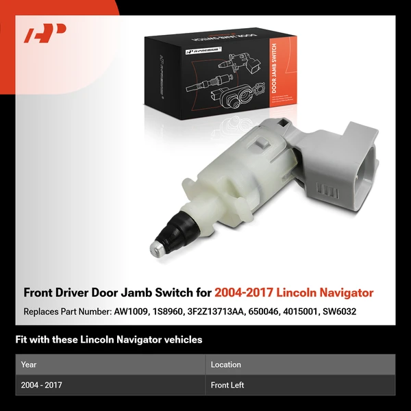 Front Driver Door Jamb Switch for 2004-2017 Lincoln Navigator