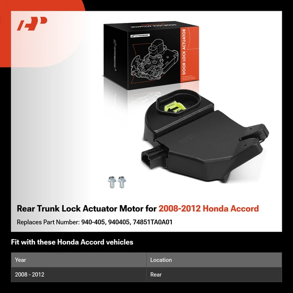 Rear Trunk Lock Actuator Motor for 2008-2012 Honda Accord