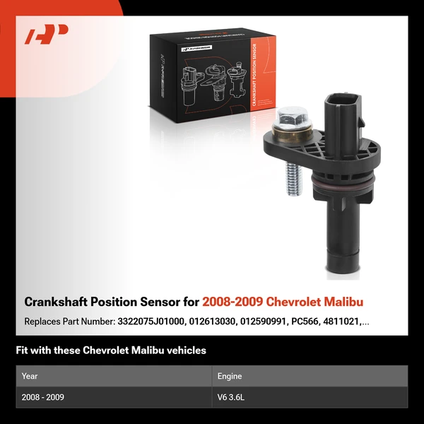 Crankshaft Position Sensor for 2008-2009 Chevrolet Malibu