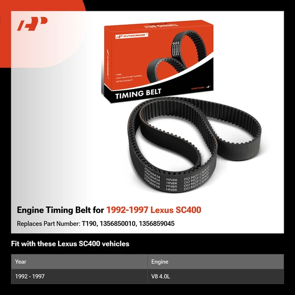Engine Timing Belt for 1992-1997 Lexus SC400
