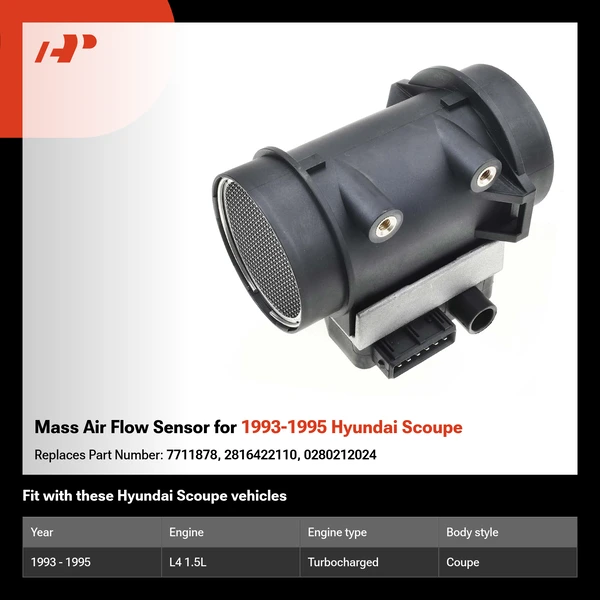 Mass Air Flow Sensor for 1993-1995 Hyundai Scoupe