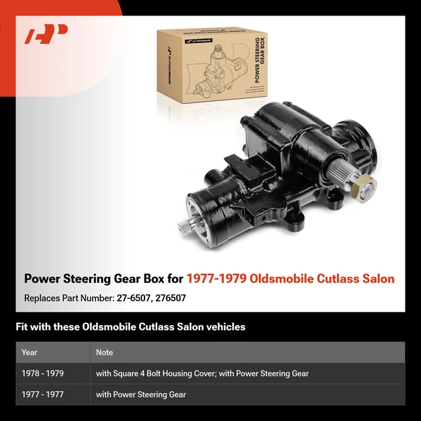 Power Steering Gear Box for 1977-1979 Oldsmobile Cutlass Salon