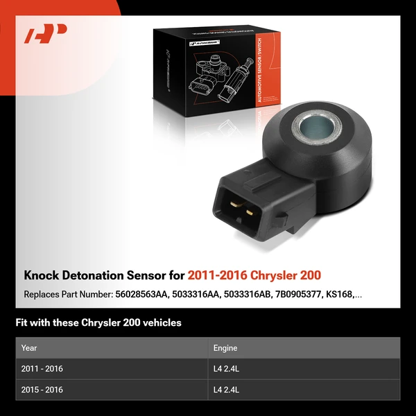Knock Detonation Sensor for 2011-2016 Chrysler 200