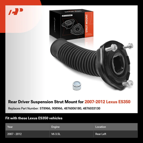 Rear Driver Suspension Strut Mount for 2007-2012 Lexus ES350