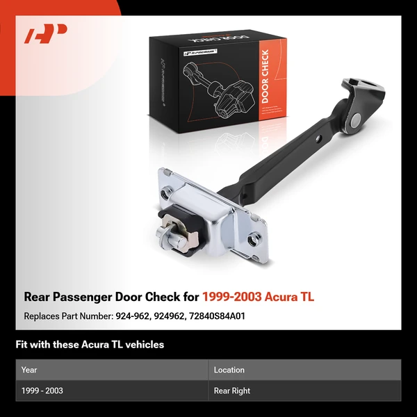 Rear Passenger Door Check for 1999-2003 Acura TL