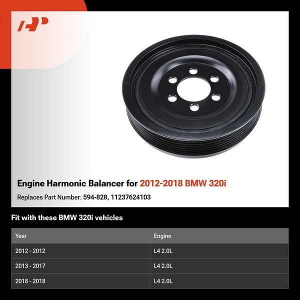 Engine Harmonic Balancer for 2012-2018 BMW 320i