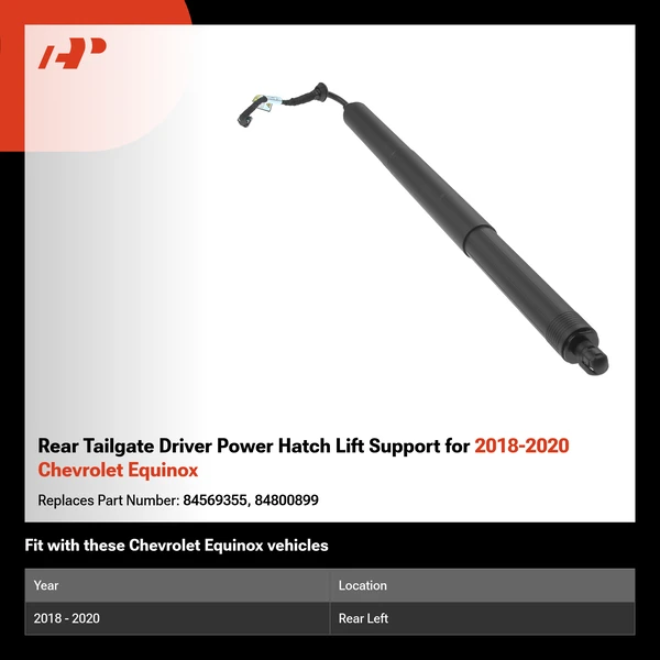 Rear Tailgate Driver Power Hatch Lift Support for 2018-2020 Chevrolet Equinox