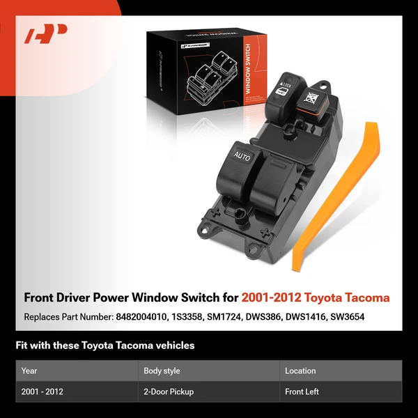 Front Driver Power Window Switch for 2001-2012 Toyota Tacoma