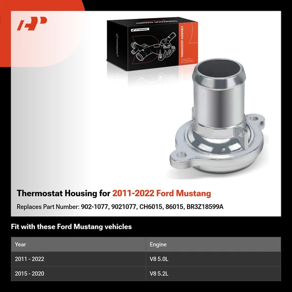 Thermostat Housing for 2011-2022 Ford Mustang