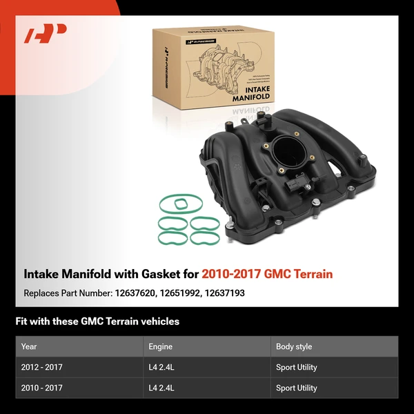 Intake Manifold with Gasket for 2010-2017 GMC Terrain