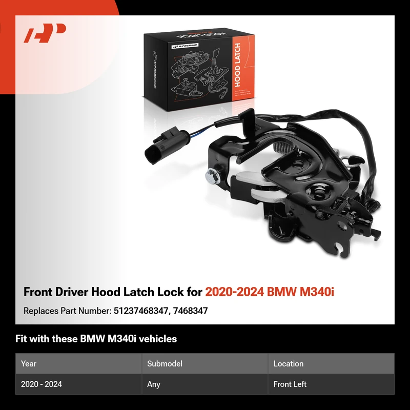 Front Driver Hood Latch Lock for 2020-2024 BMW M340i