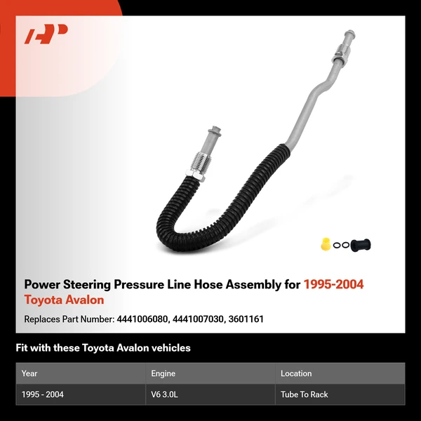 Power Steering Pressure Line Hose Assembly for 1995-2004 Toyota Avalon