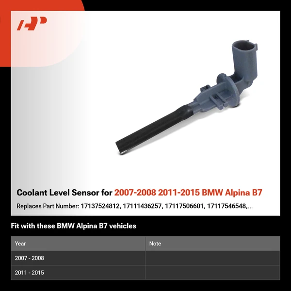 Coolant Level Sensor for 2007-2008 2011-2015 BMW Alpina B7